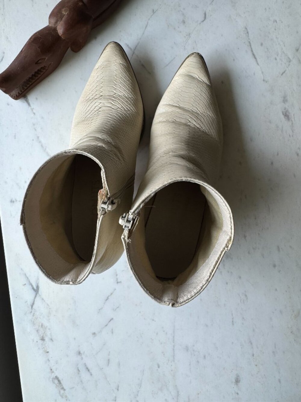 Matisse Caty Ankle Boot White Croc - Picture 4 of 6